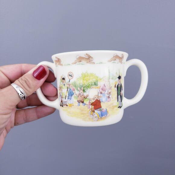 Royal Dalton Bunnykins Coffee Cups Lot 2 Coffee Mug, Beatrix Potter Peter Rabbit - Picture 10 of 11